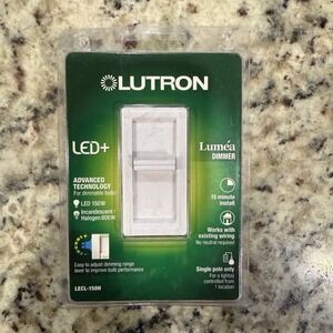 Lutron Luméa LED+ Dimmer Switch White LECL-150H Single Pole 150W LED / 600W Inc